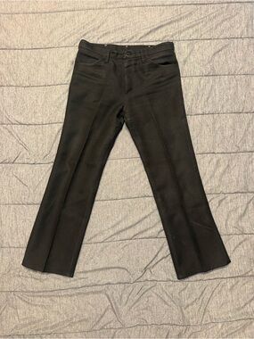 Vintage Wrangler Pants Mens 31x32 Measures 36x31 Black Polyester Cowboy Western